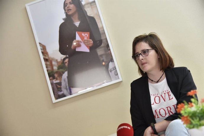 Archivo - La diputada regional de Cs, Elena Jaime