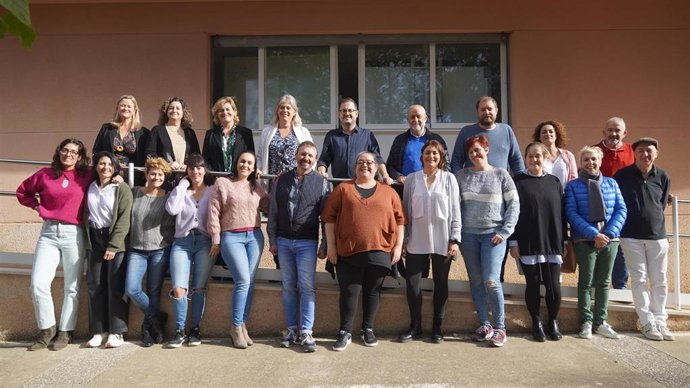 Integrantes del programa Marratxí Admiistra II, en su último día en el Ayuntamiento.