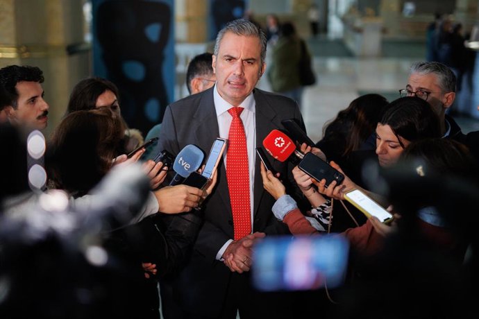 El portavoz de Vox en el Ayuntamiento de Madrid, Javier Ortega Smith.