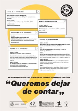 Programación del 25N en Torrelavega