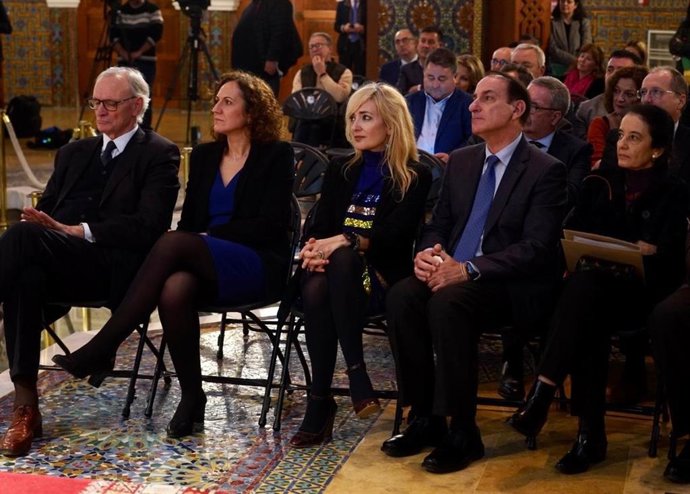 Las secretarias generales de UGT-A y CCOO-A, Carmen Castilla y Nuria López, en el acto del 25 aniversario del Consejo Económico y Social de Andalucía (CES-A)