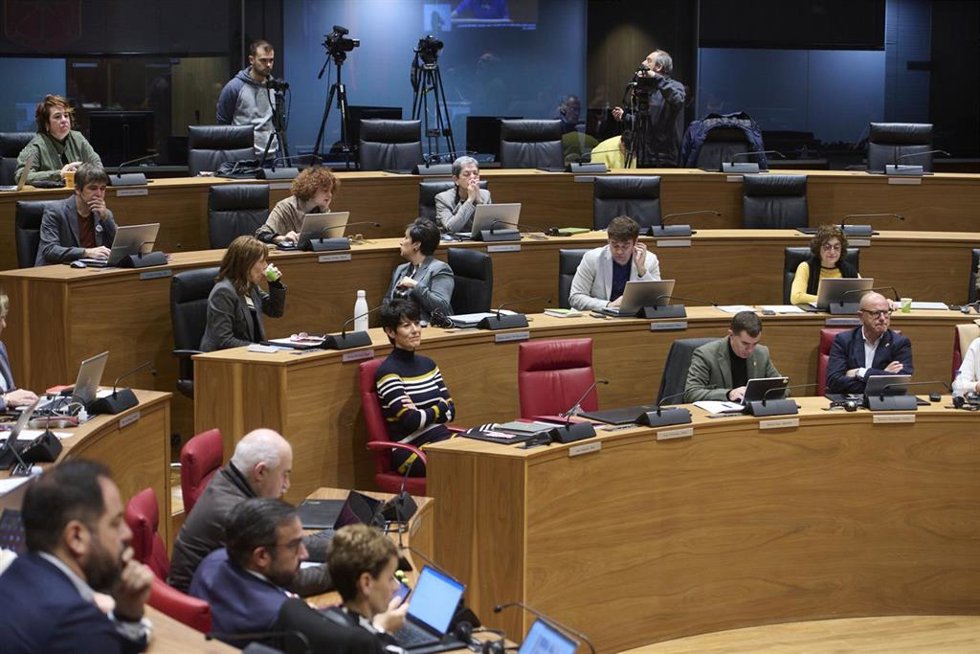 Pleno del Parlamento de Navarra.