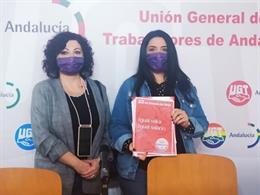 Archivo - La secretaria de Igualdad de UGT Málaga, Cristina García, en una imagen de archivo