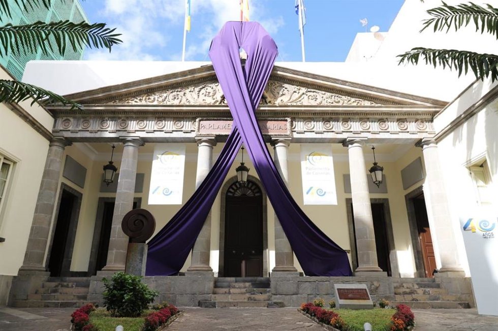 Lazo conmemorativo del 'Día Internacional de la Eliminación de la Violencia contra la Mujer'