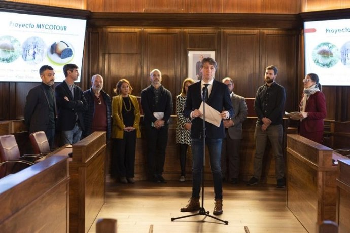 Presentación en el Ayuntamiento de Soria del proyecto 'Mycotour'.