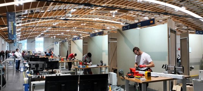 El alumno Kevin Llopis durante el concurso.