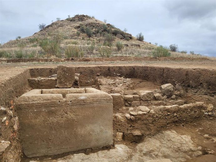 La fuente romana hallada en las excavaciones de Mellaria, en Fuente Obejuna.