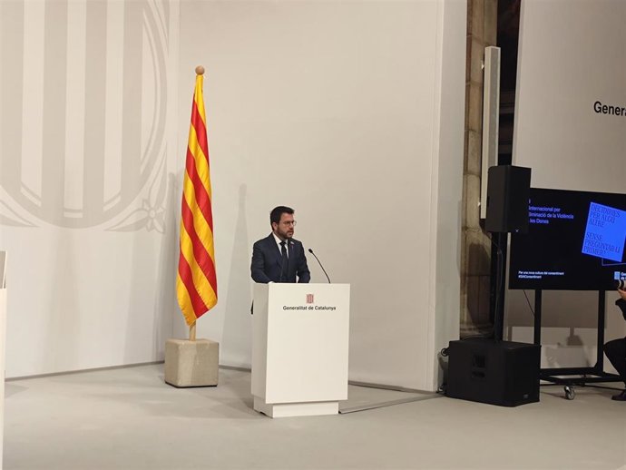 El presidente de la Generalitat, Pere Aragons