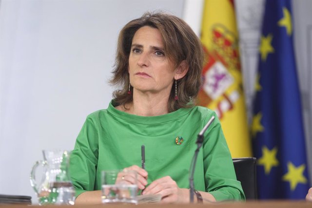 Archivo - La ministra de Transición Ecológica, Teresa Ribera, ofrece declaraciones a los medios de comunicación tras la celebración del Consejo de Ministros. TERESA RIBERA ;