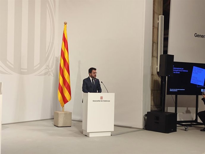 El president de la Generalitat, Pere Aragons