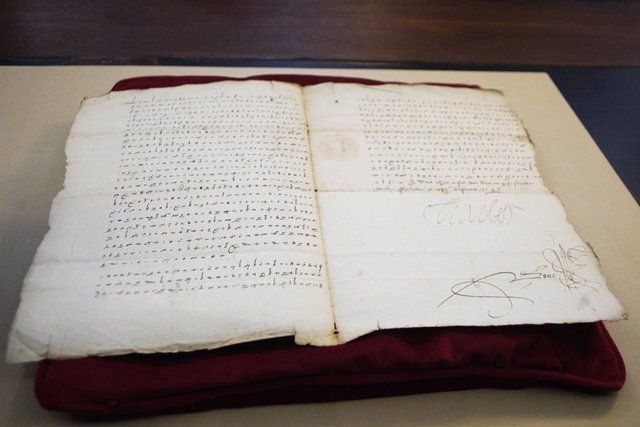 Carta cifrada de Carlos I a su embajador en Francia