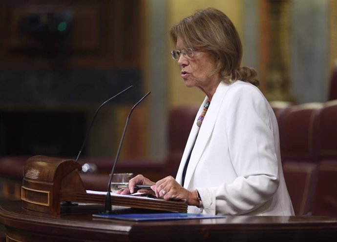Archivo - La vicesecretaria sectorial del Partido Popular, Elvira Rodríguez, interviene durante una sesión plenaria, en el Congreso de los Diputados, a 22 de septiembre de 2022, en Madrid (España). 