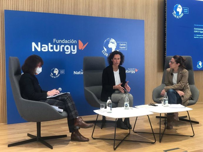 Webinar de Fundación Naturgy y el Capítulo Español del Club de Roma, con la directora general de la Oficina Española del Cambio Climático, Valvanera María Ulargui, y Lara Lázaro, investigadora principal del Real Instituto Elcano