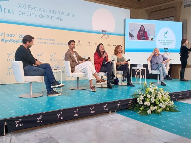 Mesa redonda 'Rodajes en Almería' celebrada en el Festival Internacional de Cine de Almería (Fical)