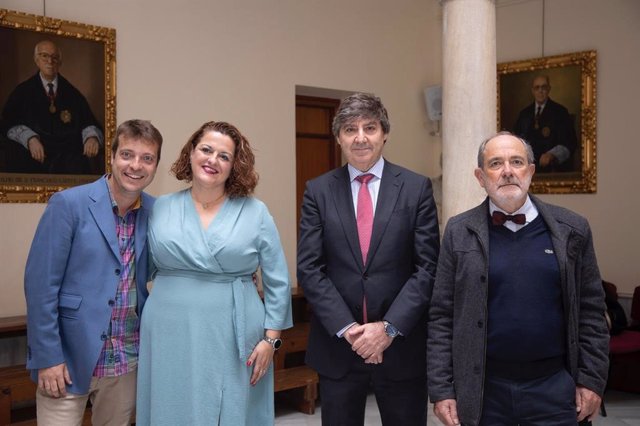 Daniel Bernal, Rosalía Pascua, Óscar Fernández y Carlos Palomar