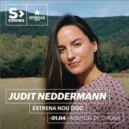 Cartel de Judit Neddermann en el Festival Strenes de Girona