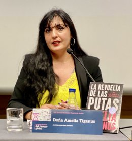 La activista Amelia Tiganus.