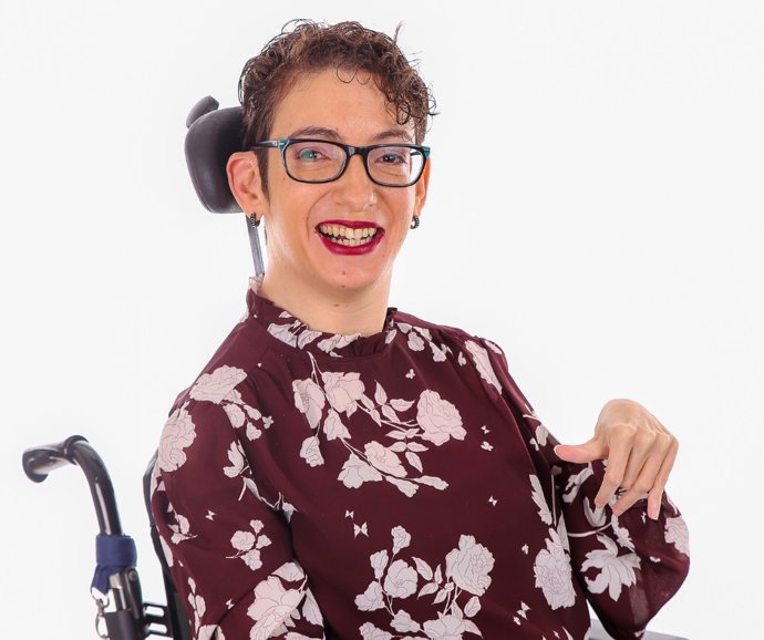 Rocío Molpeceres, mujer con parálisis cerebral