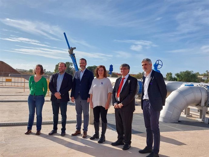 La presidenta del Govern, Francina Armengol, visita el colector interceptor y el tanque de tormentas de Palma