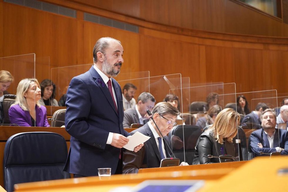 El presidente del Gobierno de Aragón, Javier Lambán.