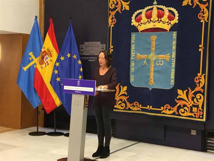 La portavoz del Gobierno del Principado, Melania Álvarez