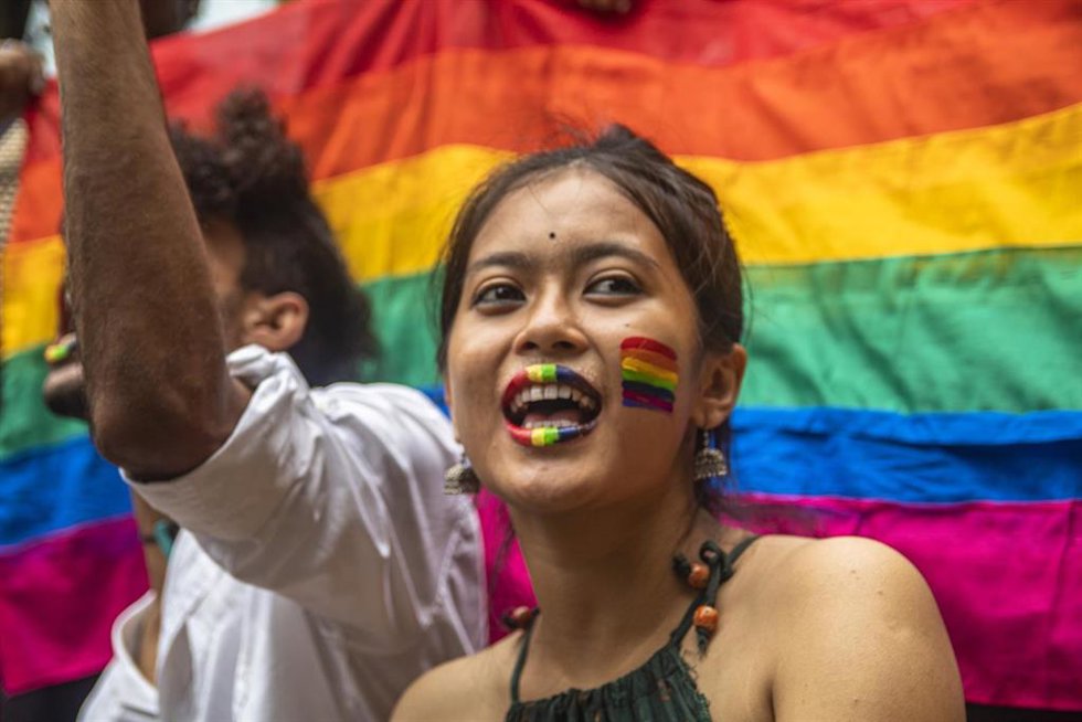 Desfile del Orgullo en Calcuta (India)