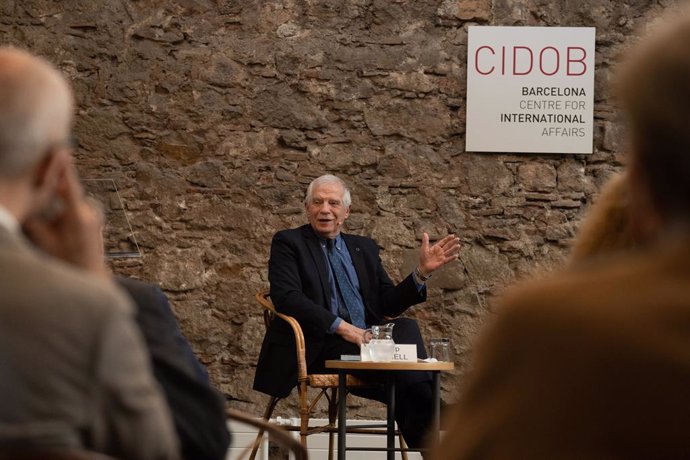 El alto representante de la Unión Europea para la Política Exterior, Josep Borrell, en una charla en el CIDOB