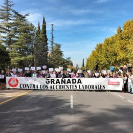Concentración contra los accidentes laborales en la provincia de Granada