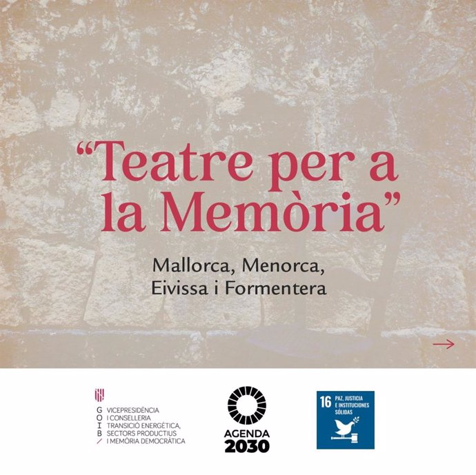 Ciclo de 'Teatro para la memoria', impulsado por la Dirección General de Memoria Democrática del Govern.