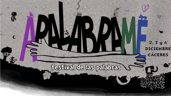 Cartel del festival 'Apalábrame' que se celebra en Cáceres