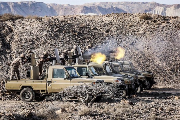 Archivo - Ejercicios de la Guardia Revolucionaria de Irán 