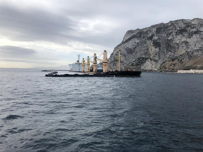 Buque OS35, hundido en aguas de Gibraltar