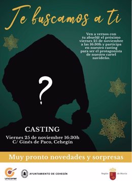 Cartel del casting puesto en marcha por la campaña