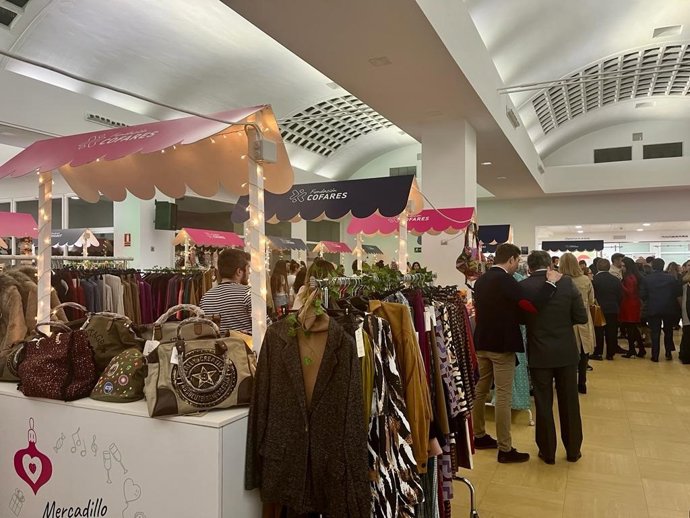 Inauguración del Mercadillo Benéfico de la Fundación Cofares, que vuelve tras tres años sin celebrarse por la pandemia de COVID-19. En Madrid (España), a 24 de noviembre de 2022.