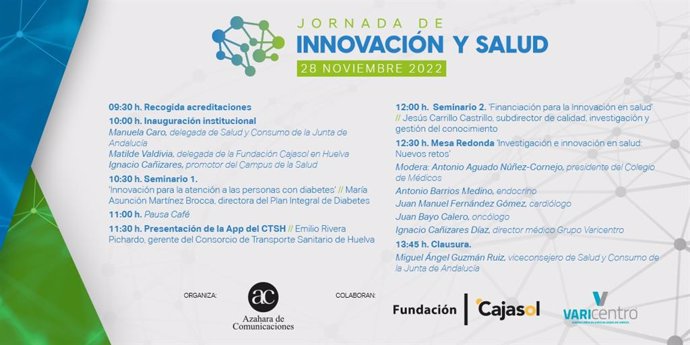 Programa de la I Jornada de Innovación y Salud