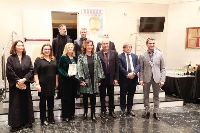 La presidenta del Govern, Francina Armengol, asiste al estreno de la ópera 'Arxiduc'.