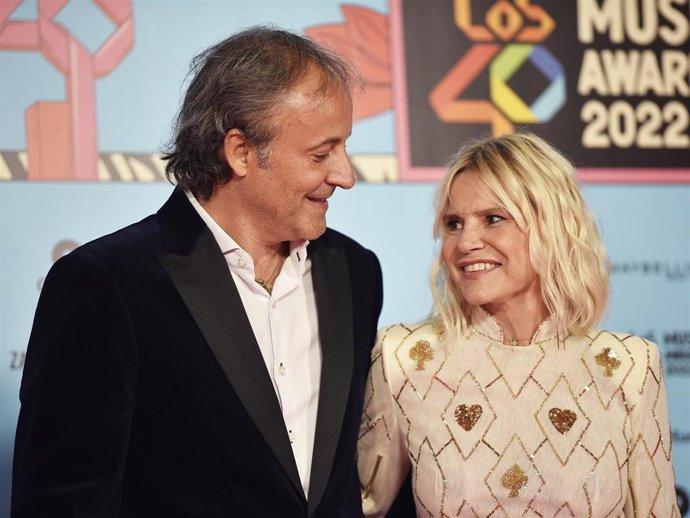 Eugenia Martinez de Irujo y Narcis Rebollo en  la gala de Los40 Music Awards 2022