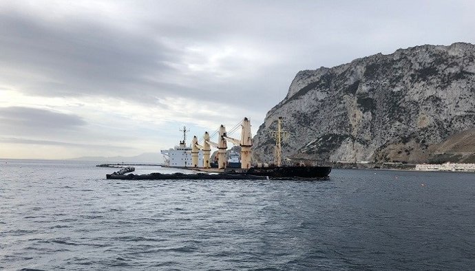 El OS35 hundido en Gibraltar.