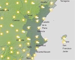 Predicción meteorológica para el sábado 26 de noviembre
