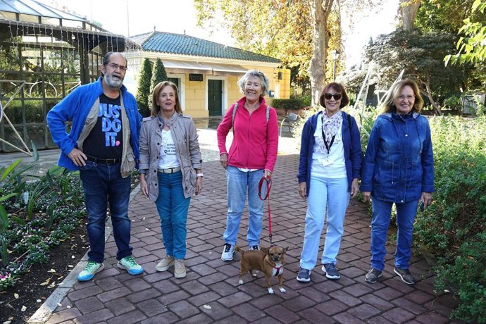 Ediles del PSOE en el Jardín Botánico de la Concepción