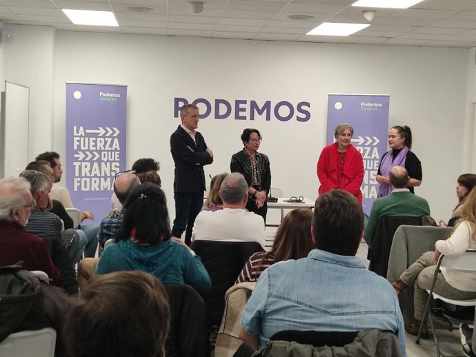 Podemos Zaragoza reúne a sus círculos para preparar la hoja de ruta para próximas elecciones.