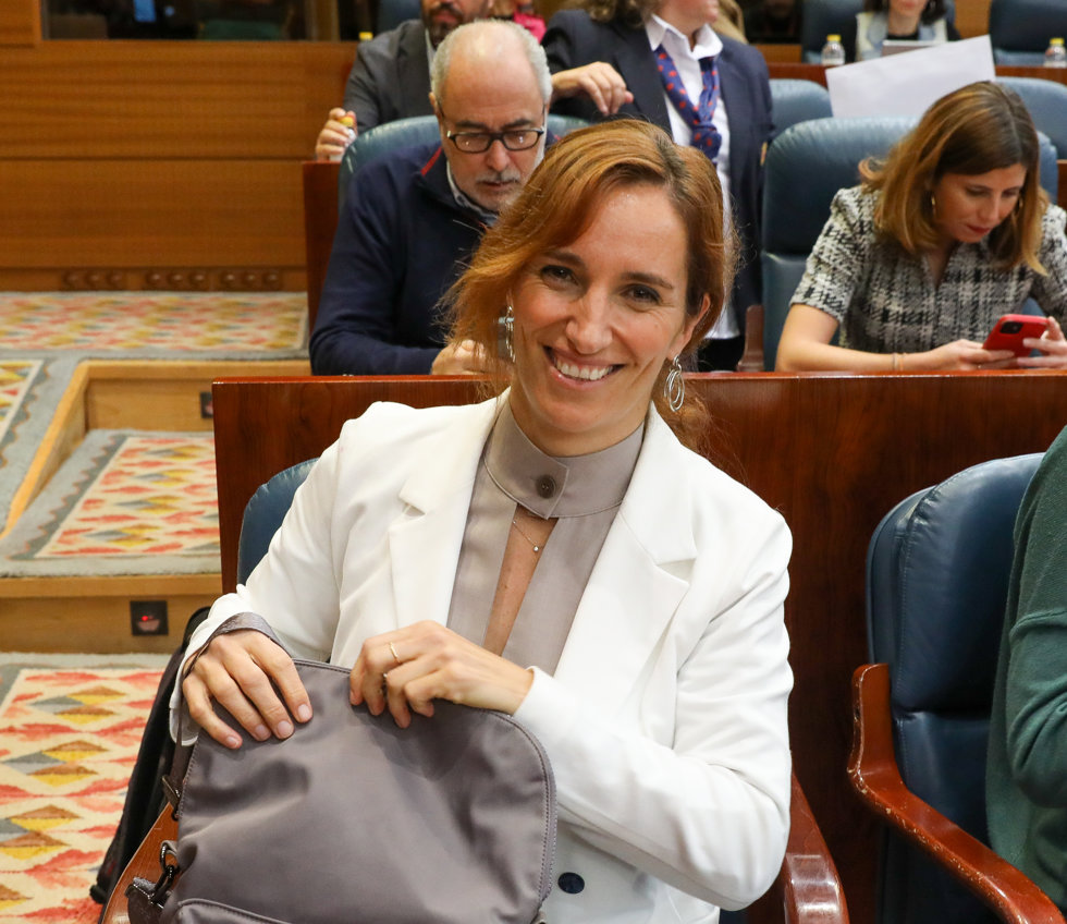 La portavoz de Más Madrid en la Asamblea, Mónica García, 