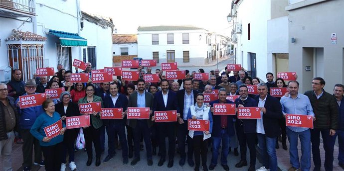 Daniel Pérez, secretario general del PSOE de Málaga, en la asamblea del PSOE de Fuente de Piedra