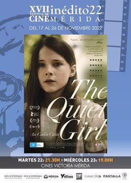 Cartel de la película 'The quiet girl', triunfadora en el Festival de Cine Inédito de Mérida.