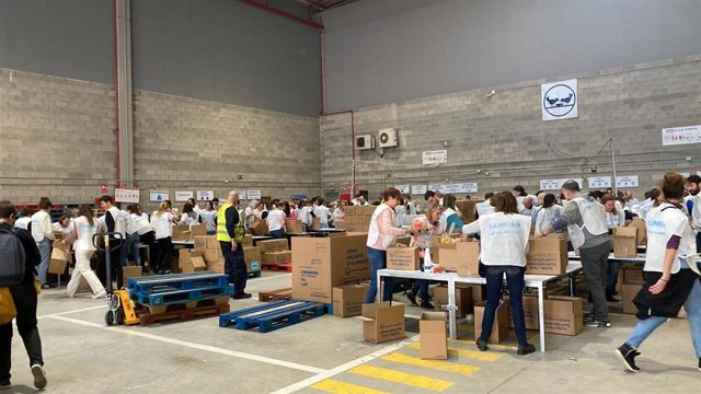 Voluntarios del Gran Recapte d'Aliments este sábado en Barcelona