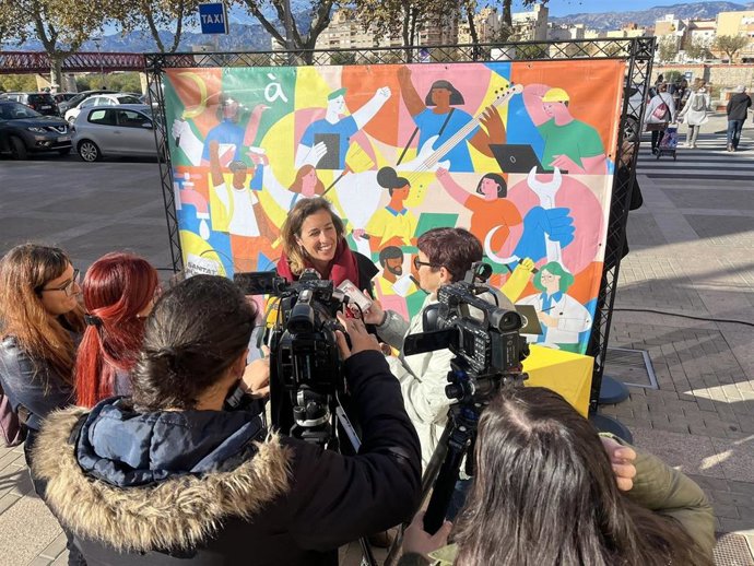 La diputada de la CUP en el Parlament Laia Estrada este sábado