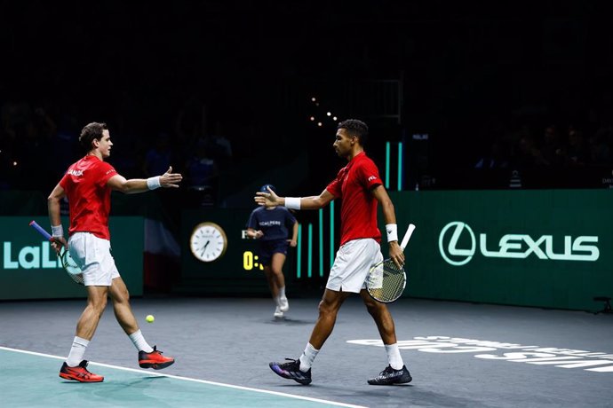 Felix Auger-Aliassime y Vasek Popisil