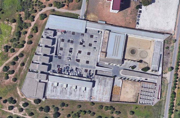 Vista aérea del complejo policial del Cortijo el Cuarto en Sevilla.