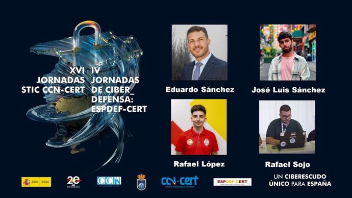 Los expertos cordobeses en ciberseguridad Eduardo Sánchez Toril, Rafael Sojo, Rafael López y José Luis Sánchez que ofrecerán conferencias en las XVI Jornadas STIC del CCN-CERT y las IV Jornadas de Ciberdefensa Espdef-CERT.