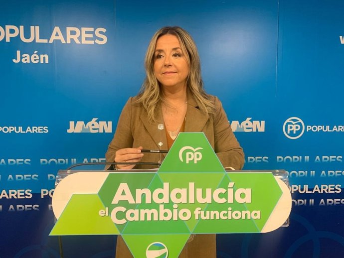 Archivo - La secretaria general del PP de Jaén, Elena González, imagen de archivo